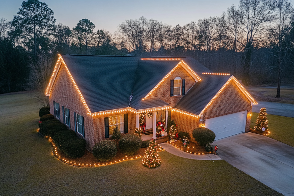 how to safely hang lights on roof, Silverthorne