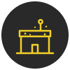flat roofing icon